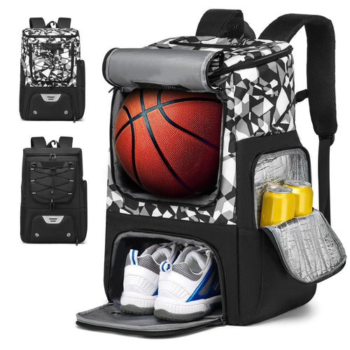 Sport Backpack with Separate Ball Holder & Shoes Compartment