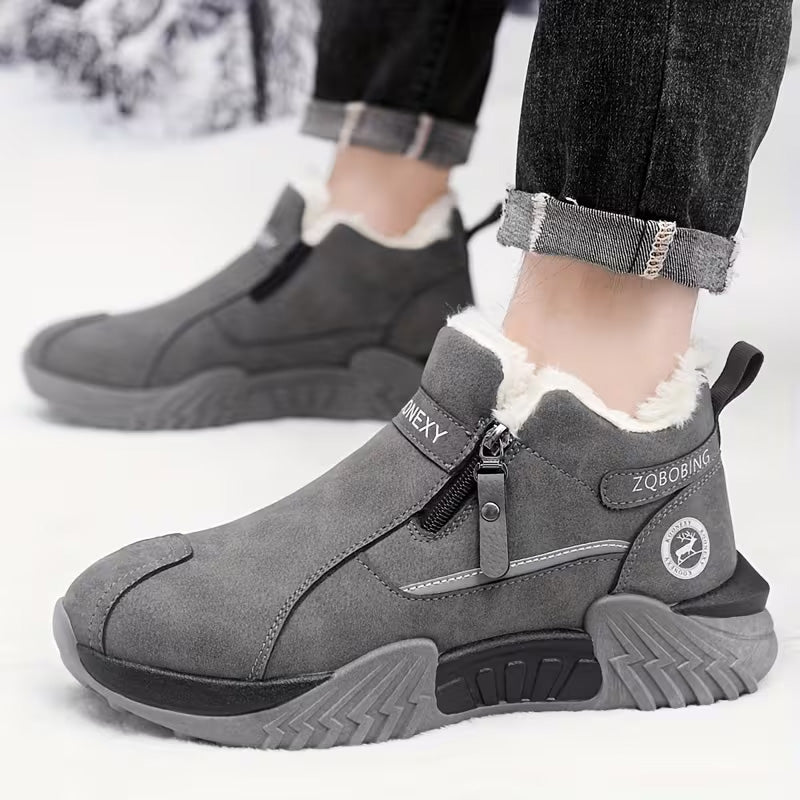 TYII™ Unisex Winter Fleece-Lined Ankle Boots – Warm Non-Slip Snow Boots