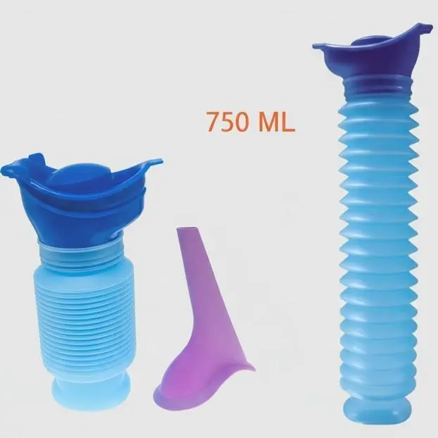 TYII™ 750ml Collapsible Portable Travel Urinal – Leak-Proof Emergency Urine Bottle for Car, Camping & Outdoor Use