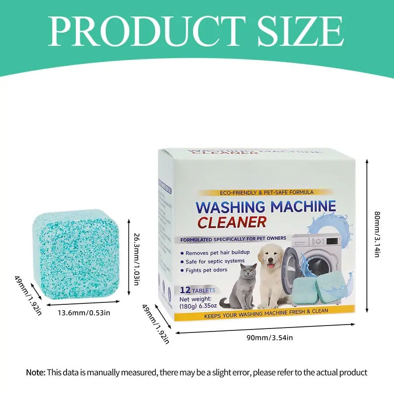 Washing Machine Cleaner Descaler - Deep Cleaning Tablets For HE Front Loader & Top Load Washer