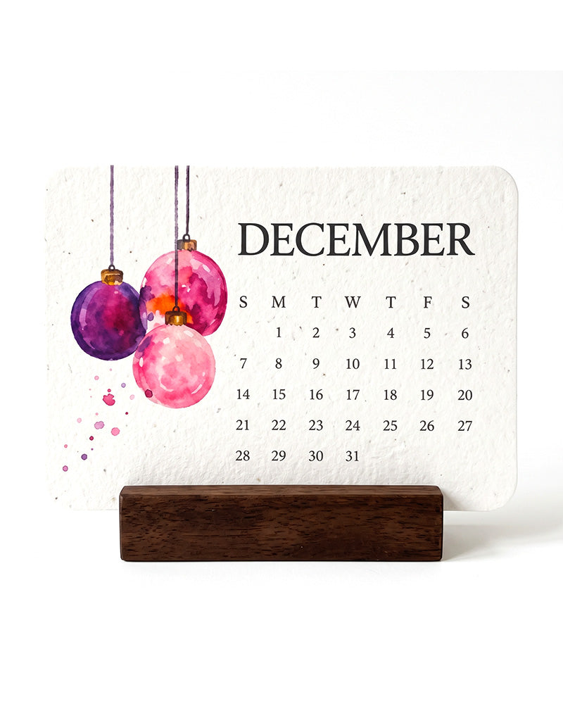 🌱The 2027 Living Botanical Desk Calendar | Zero-Waste Hand-Painted Art Edition
