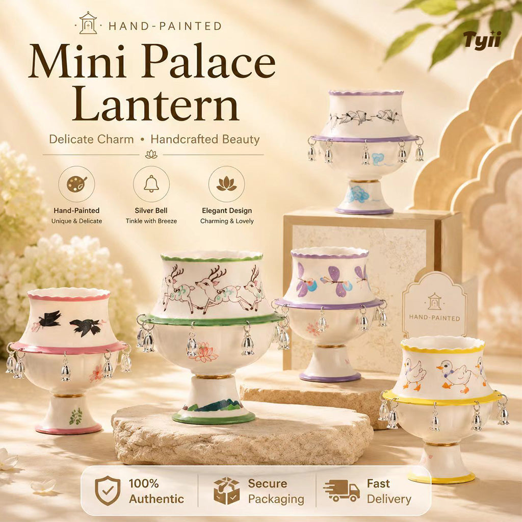 The Oriental Charm: Hand-Painted Under-Glaze Rotating Tea Cup with Luxury Gift Box