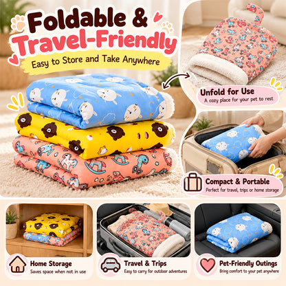 🐱 Plush Self-Warming Pet Sleeping Bag & Cave Bed
