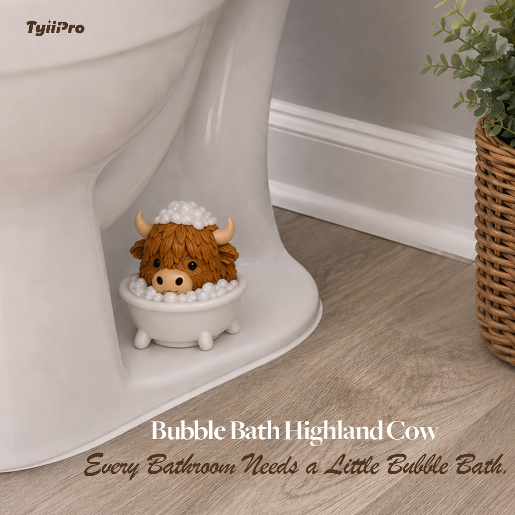 Tyiipro™ Highland Cow Toilet Bolt Covers | Cute Bathroom Decoration