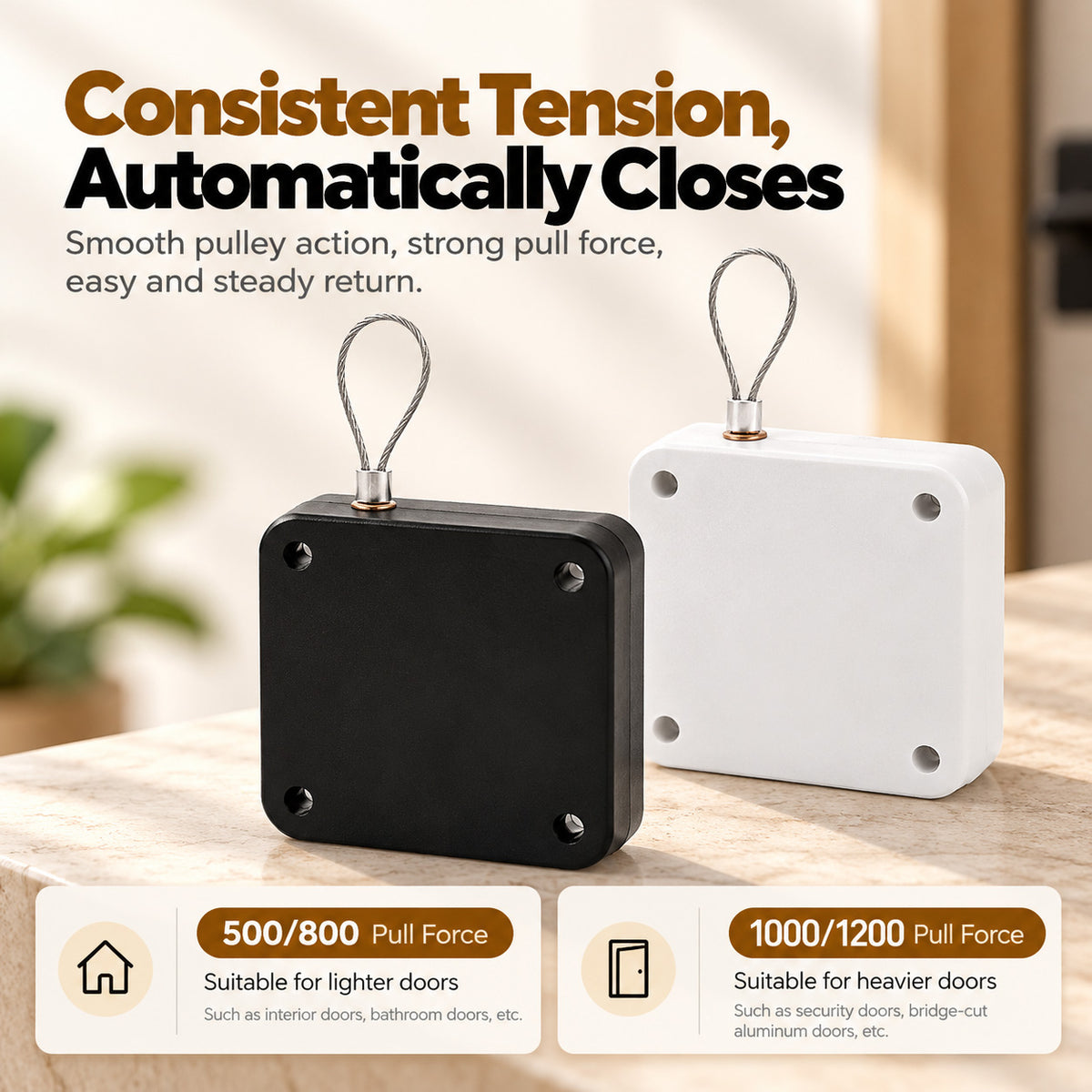 Automatic Punch-Free Sensor Door Closer