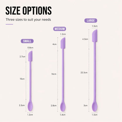 Dual-Ended Flexible Silicone Spatula
