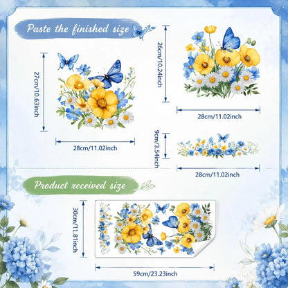 3-Piece Bathroom Toilet Sticker Set