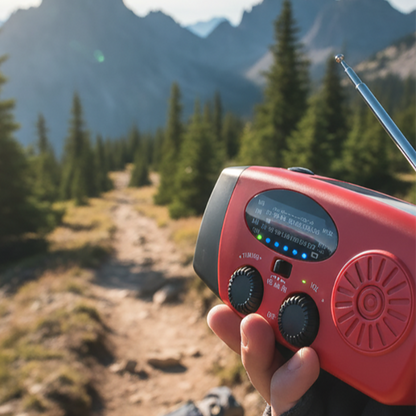 Portable Emergency Solar Hand Crank Radio