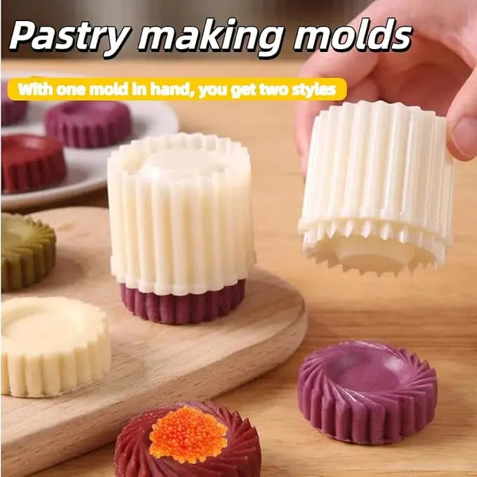 TYIIPRO™ 2-in-1 Pastry Mold – Make Beautiful Mooncakes, Cookies & Mini Cakes at Home