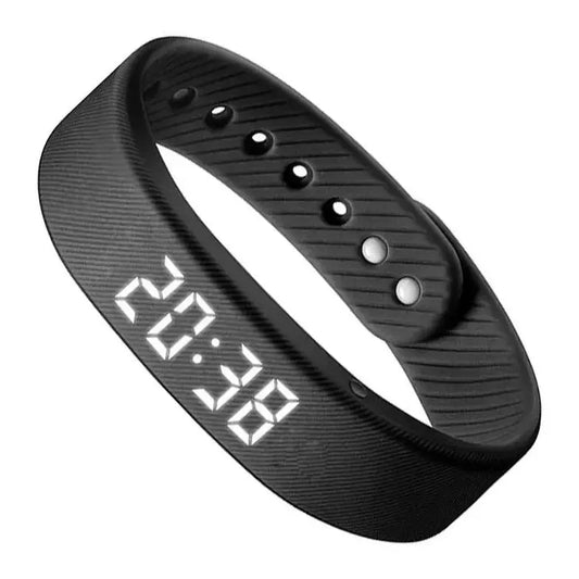 TYII™ Smart Fitness Tracker Band – Silent Vibration Alarm, Step Counter & Built-In USB Charging