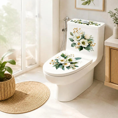 3-Piece Bathroom Toilet Sticker Set