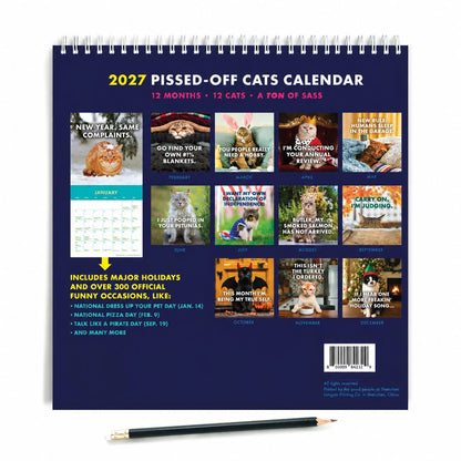 2027 Pissed-off Cats Calendar