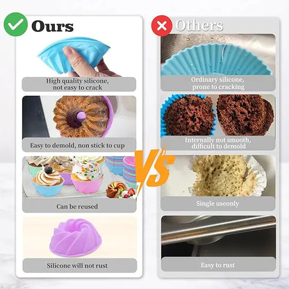TYIIPRO™ Silicone Pumpkin Baking Cups Set