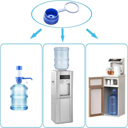 Silicone Water Jug Seal Cap – Leak-Proof Replacement Lid for 3 & 5 Gallon Water Dispensers, Universal 55mm Bottle Cap