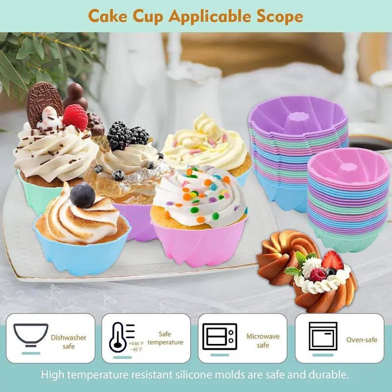 TYIIPRO™ Silicone Pumpkin Baking Cups Set