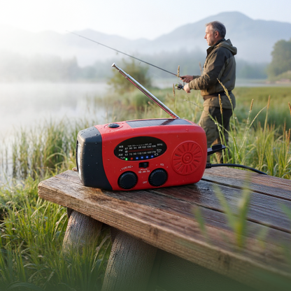 Portable Emergency Solar Hand Crank Radio