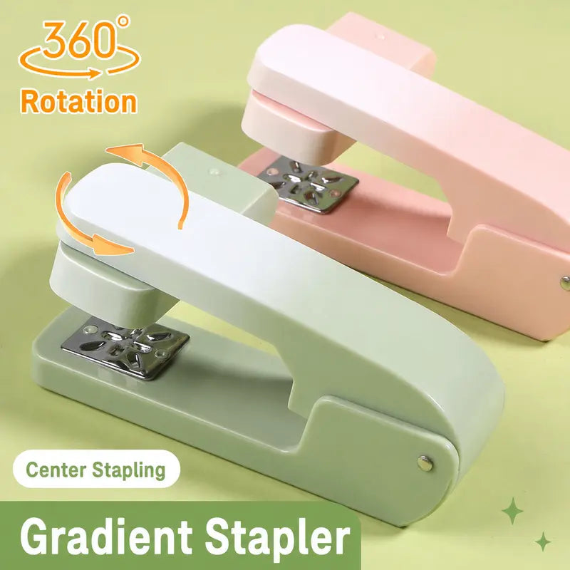 TYIIPRO™ 360° Rotating Swing Arm Stapler – Long Reach Adjustable Stapler for Booklets, Crafts & Center Stapling