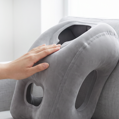 ✈️ Inflatable Travel Pillow | 360° Support – Soft Flocking, Quick Inflate, Compact