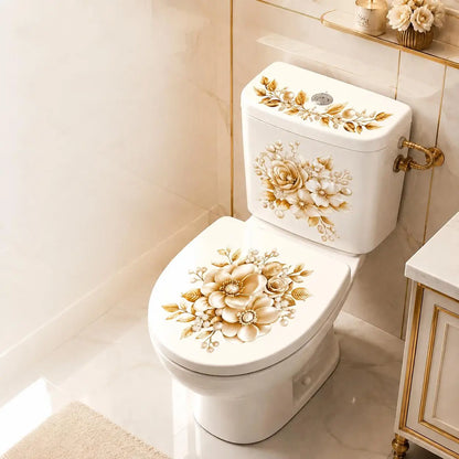 3-Piece Bathroom Toilet Sticker Set