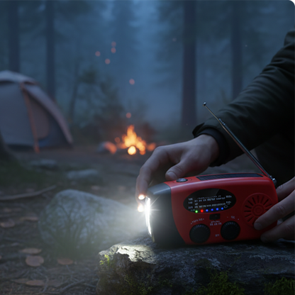 Portable Emergency Solar Hand Crank Radio