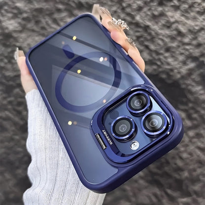 Magnetic Phone Case with Camera Protection & Built-In Stand