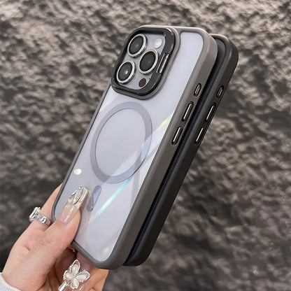 Magnetic Phone Case with Camera Protection & Built-In Stand