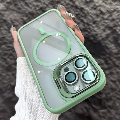 Magnetic Phone Case with Camera Protection & Built-In Stand