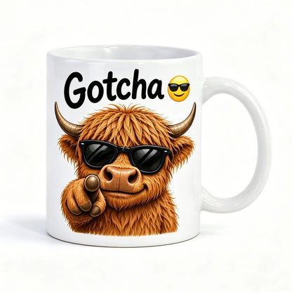Funny Highland Cow Coffee Mug (11oz)