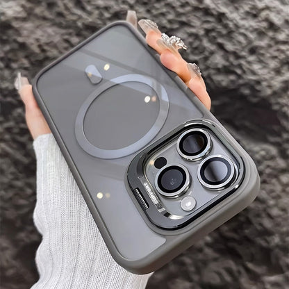 Magnetic Phone Case with Camera Protection & Built-In Stand