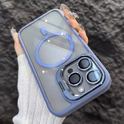 Magnetic Phone Case with Camera Protection & Built-In Stand