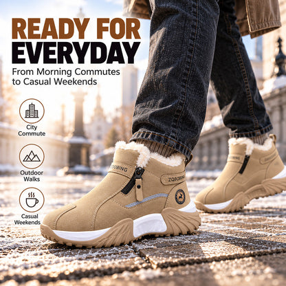 TYII™ Unisex Winter Fleece-Lined Ankle Boots – Warm Non-Slip Snow Boots