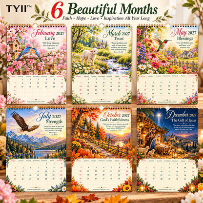 2027 God's Promises Bible Verse Wall Calendar – 12 Months of Faith, Hope & Love, Christian Inspirational Gift | TYII™