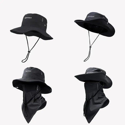 Unisex Sun Protection Hat with Neck Flap