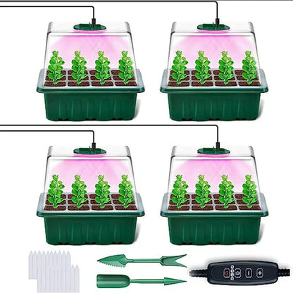🔥🎉Seed starter trays with grow light