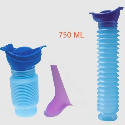 TYII™ 750ml Collapsible Portable Travel Urinal – Leak-Proof Emergency Urine Bottle for Car, Camping & Outdoor Use
