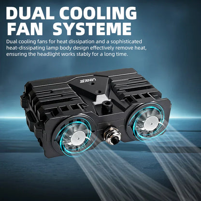 TyiiPlus 75W LED Driving Light – Super Bright 5500K Waterproof Car Spotlight