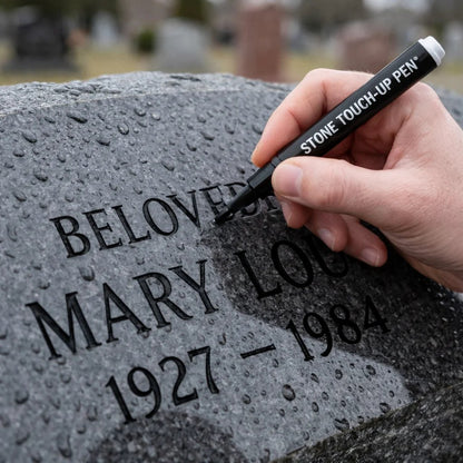 Golden Tombstone Marker Pen for Restoring Faded Grave Inscriptions(2PCS)