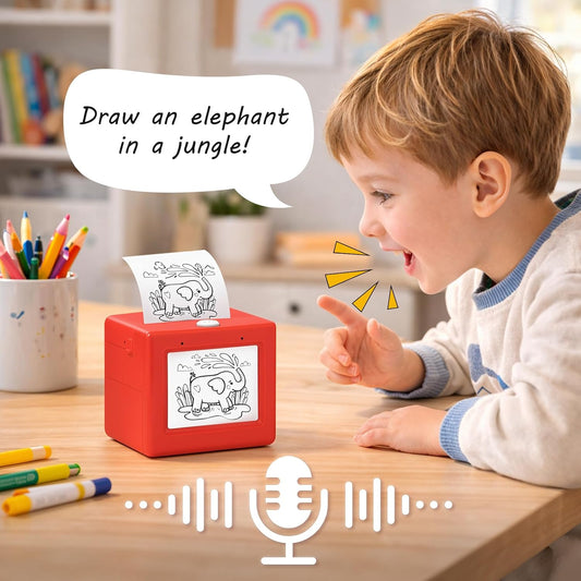 TYII™AI Voice-Activated Mini Sticker Printer