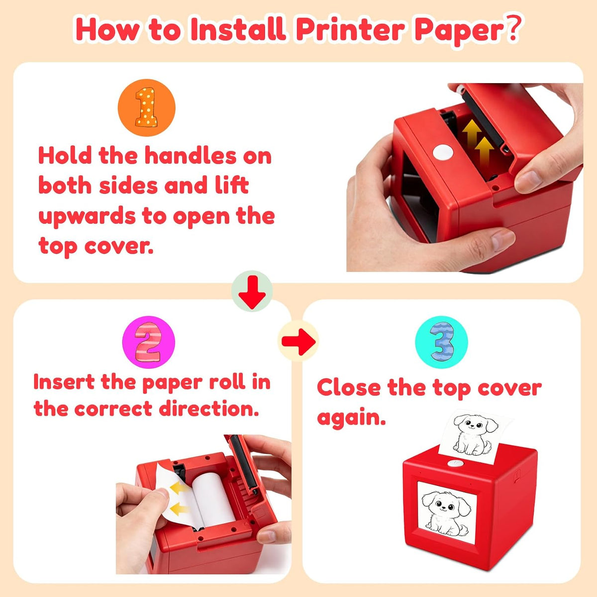 TYII™AI Voice-Activated Mini Sticker Printer