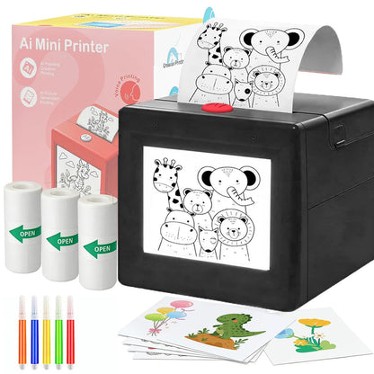 TYII™AI Voice-Activated Mini Sticker Printer