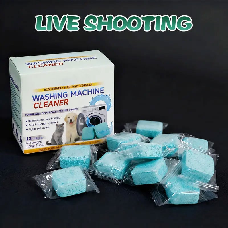 Washing Machine Cleaner Descaler - Deep Cleaning Tablets For HE Front Loader & Top Load Washer