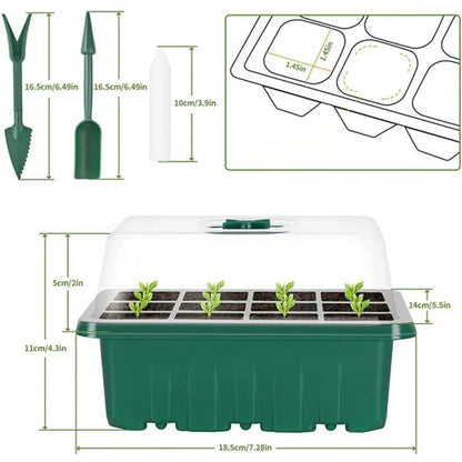🔥🎉Seed starter trays with grow light