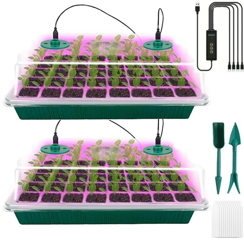 🔥🎉Seed starter trays with grow light
