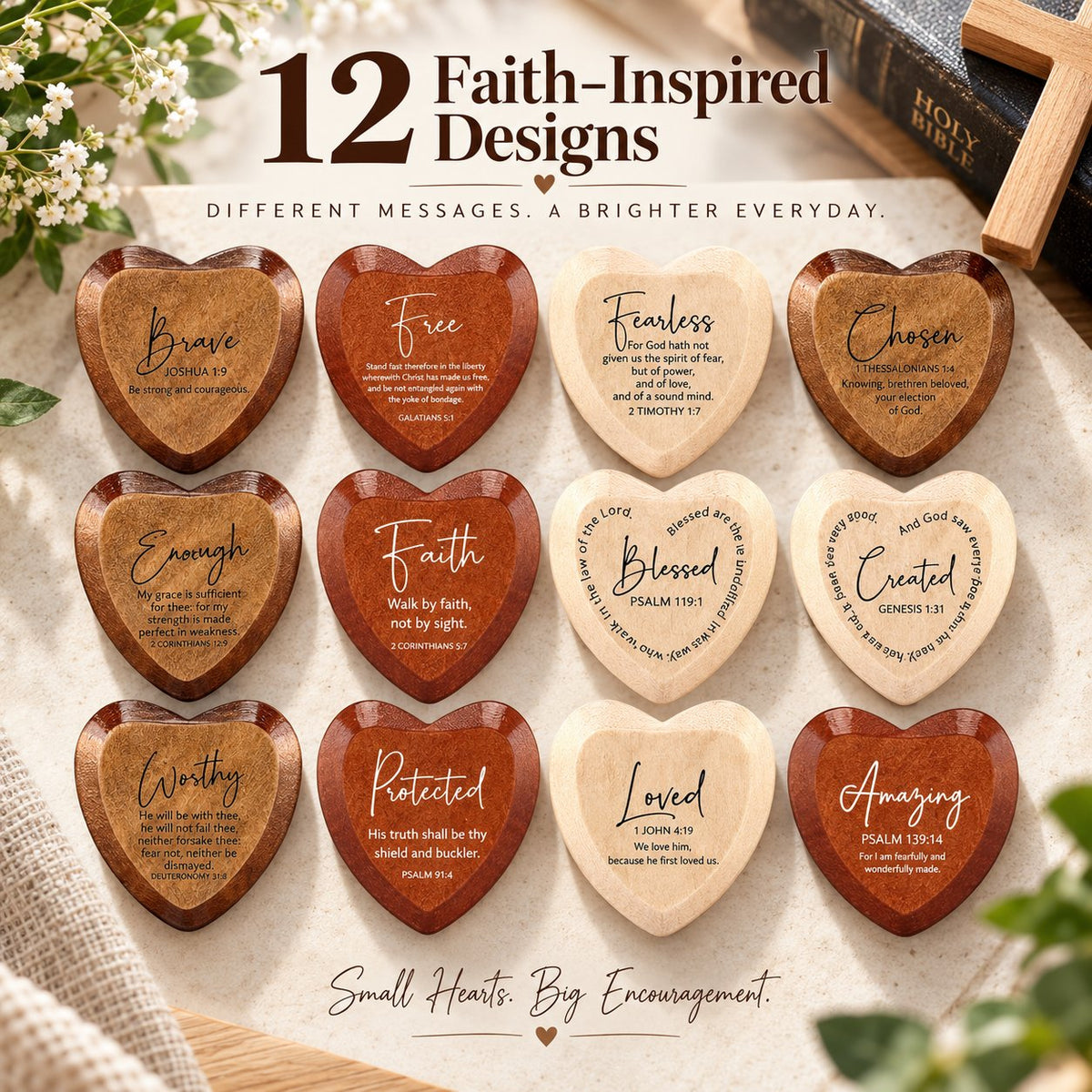 ✝️ Christian Pocket Heart Gift Set(Set of 12)
