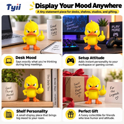 TYII Funny Angry Duck Figurine