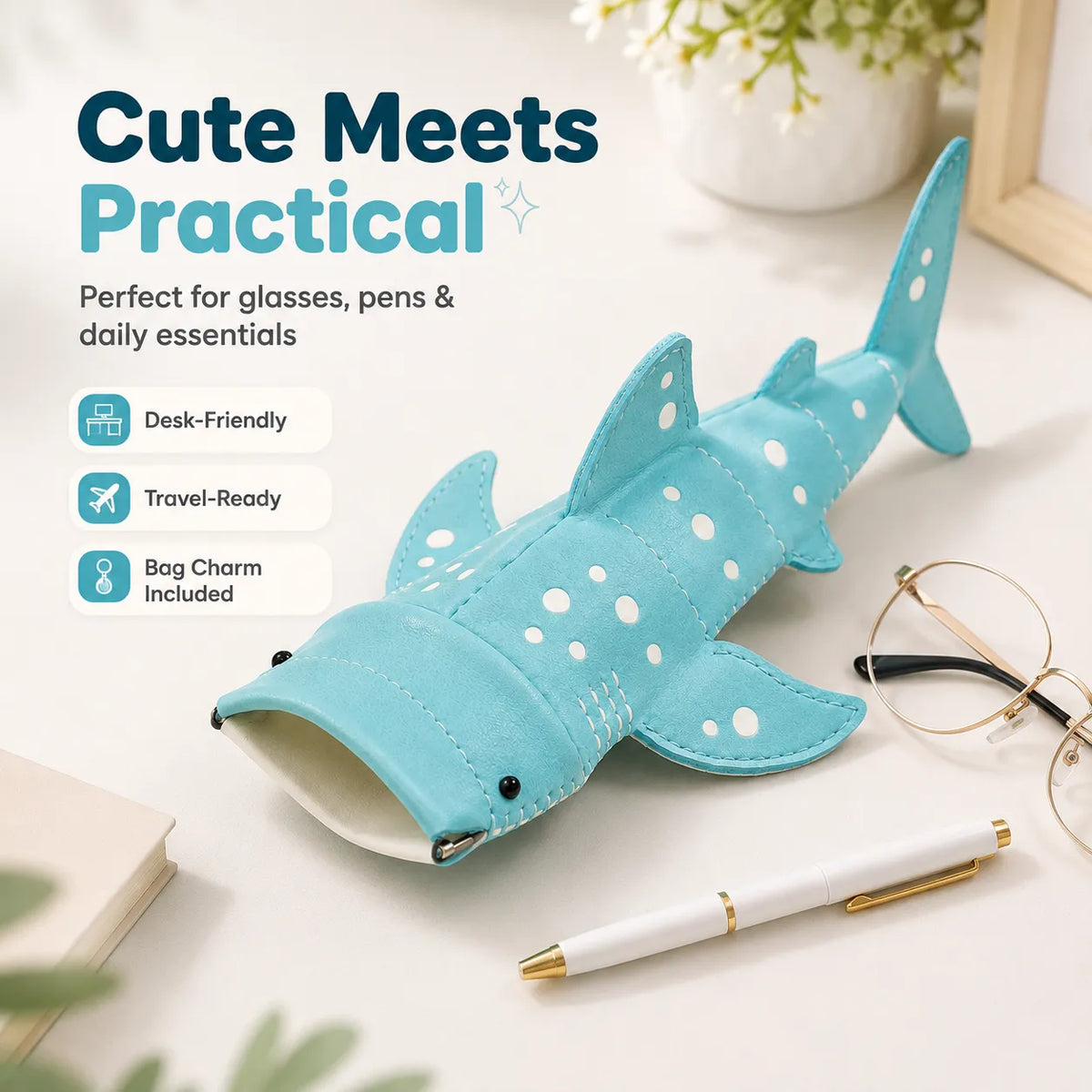 🦈🌊Cute  Shark-Shaped Bag