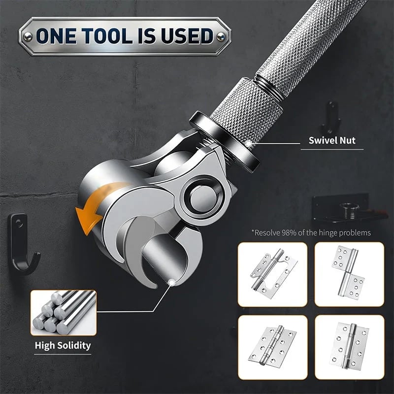 TYIIPRO™ Adjustable Door Hinge Wrench – Precision Alignment & Adjustment Tool