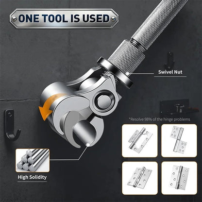 TYIIPRO™ Adjustable Door Hinge Wrench – Precision Alignment & Adjustment Tool