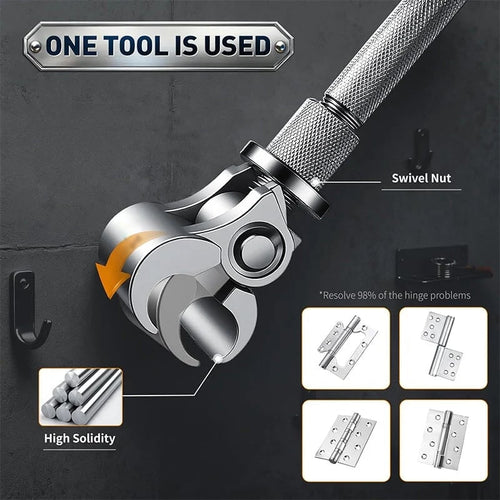 TYIIPRO™ Adjustable Door Hinge Wrench – Precision Alignment & Adjustment Tool