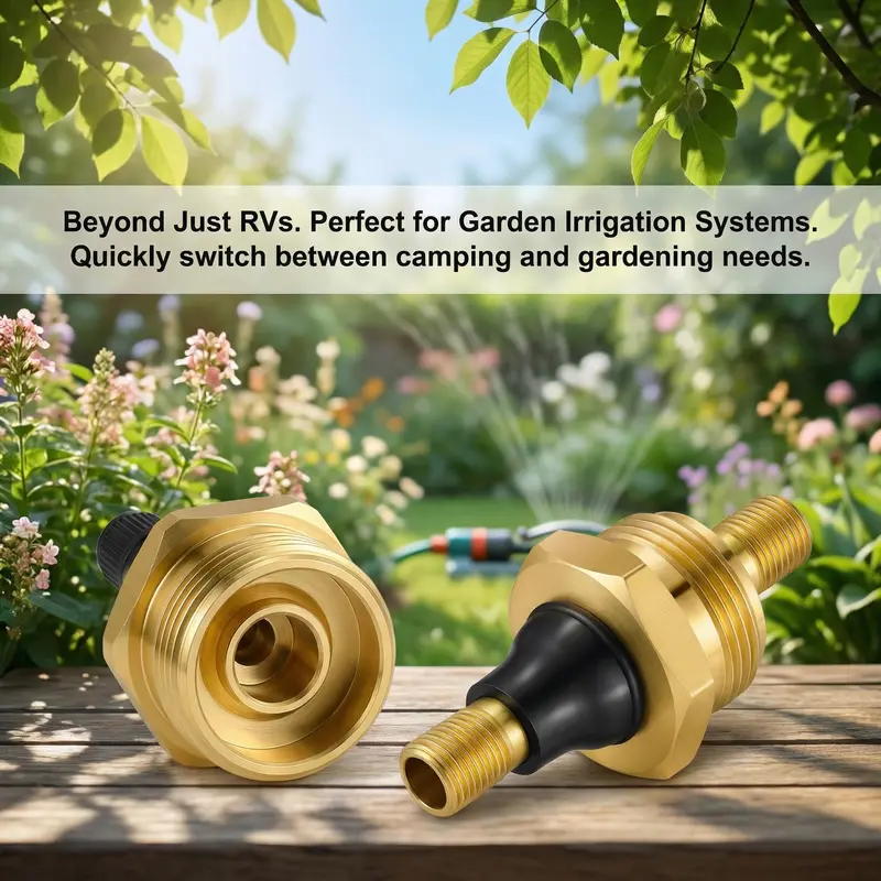 Brass RV Blow Out Plugs with Drain Valve